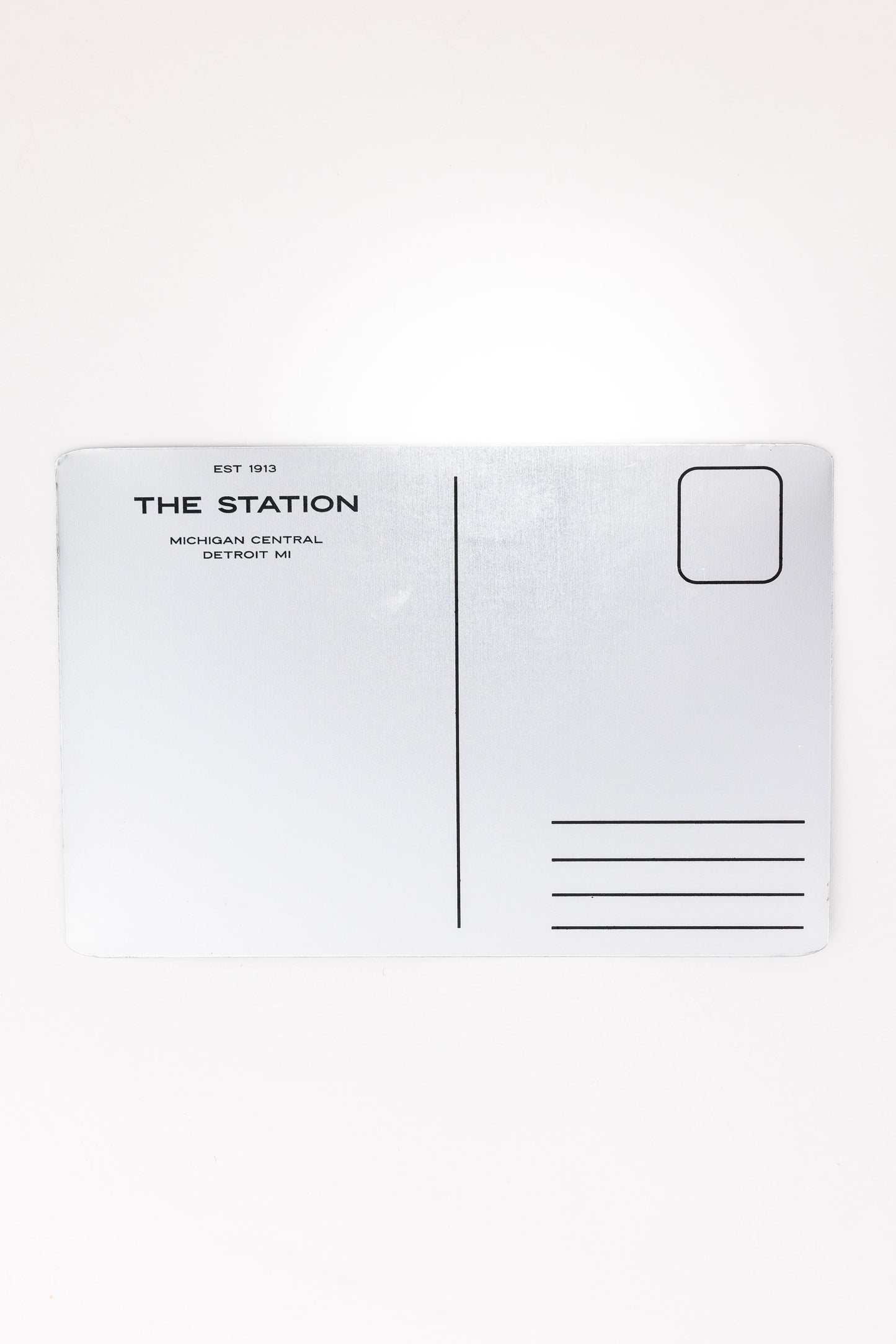 The Station Aluminum Postcard