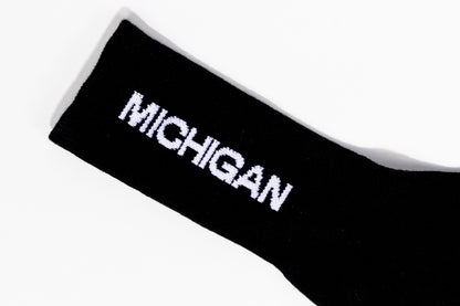 Michigan Central Socks in Black