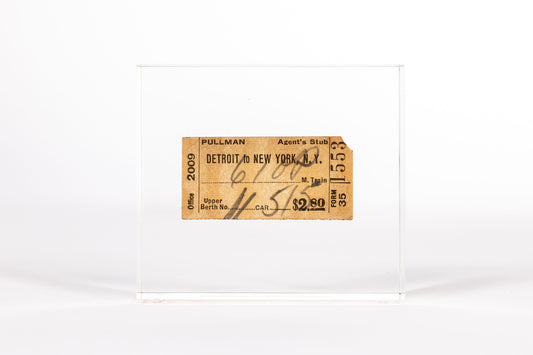 Resin Vintage Michigan Central Railroad Ticket