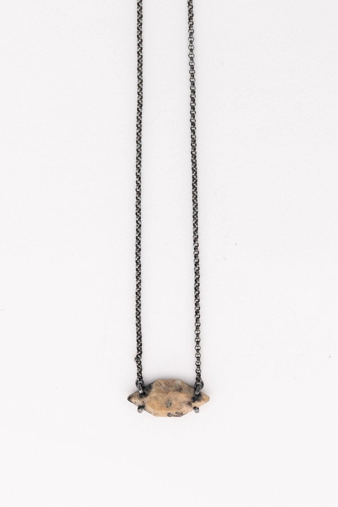 Salvaged Marble Necklace Short