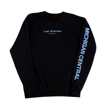 The Station Crewneck in Black