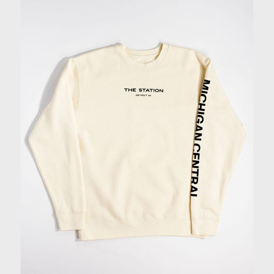 The Station Crewneck in Cream